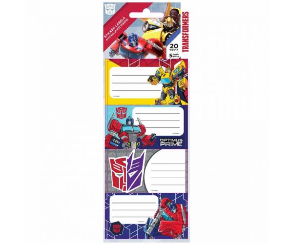 Luna: Transformers füzetcímke 20db-os csomag