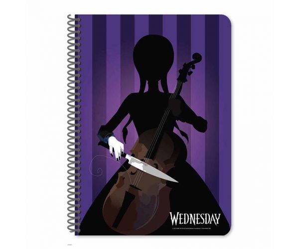 Luna: Wednesday vonalas spirál füzet A/4 60oldalas kétféle változatban 1db