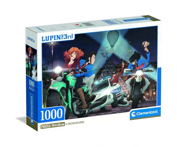 Lupin the 3rd - Párizsi üldözés 1000db-os puzzle - Clementoni