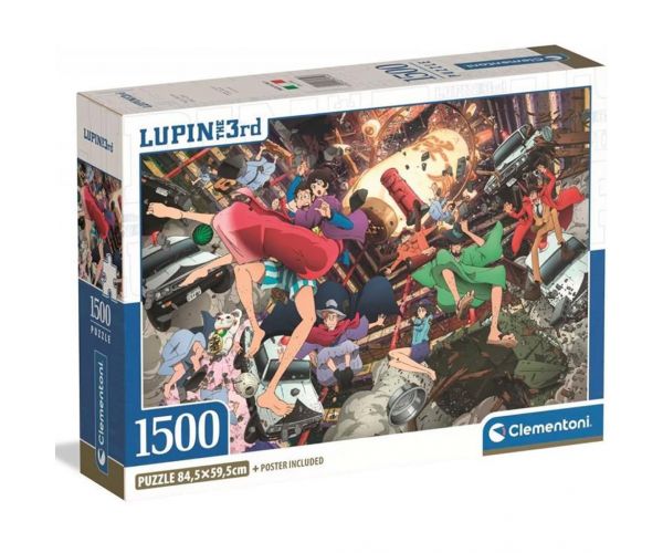 Lupin the 3rd 1500db-os compact puzzle - Clementoni