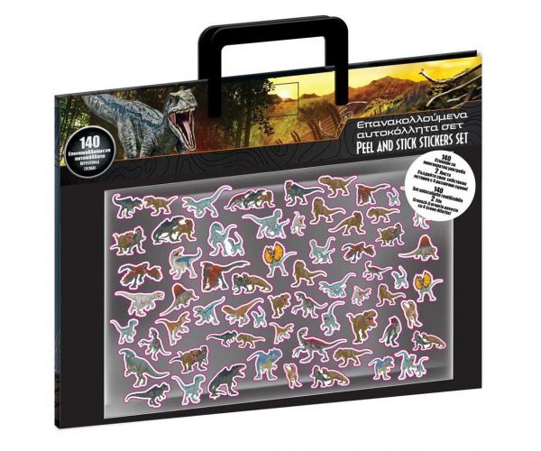 Luna: Jurassic World matrica szett 140db matricával és 4db háttérképpel