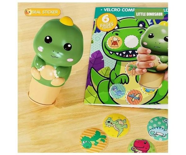 Luna: Dinoszauruszos matricák 100db-os szett dinós bélyegzővel