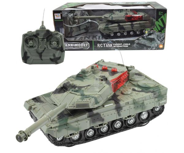 RC Távirányítós M1 Abrams tank fény és hangeffektekkel 1/32-es méretarány 22cm