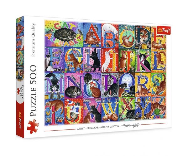 Macskás ábécé 500db-os puzzle - Trefl