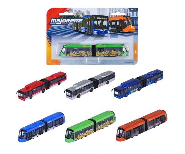 Majorette: City MAN Bus vagy Avenio villamos 1db - Simba Toys
