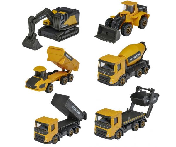Majorette: Construction Volvo munkagépek többféle változatban 1db - Simba Toys