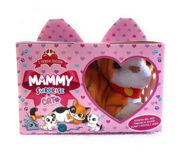 Mammy mini meglepetés plüss cica 1db