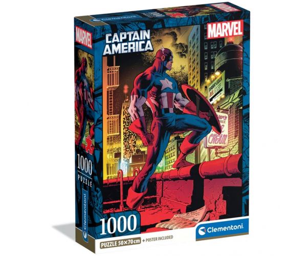 Marvel: Amerika kapitány 1000db-os puzzle - Clementoni