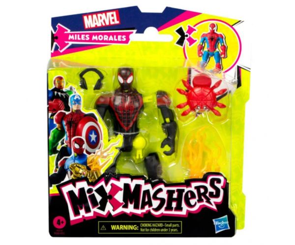 Marvel Mix Mashers: Bosszúállók Pókember Miles Morales figura kiegészítőkkel - Hasbro