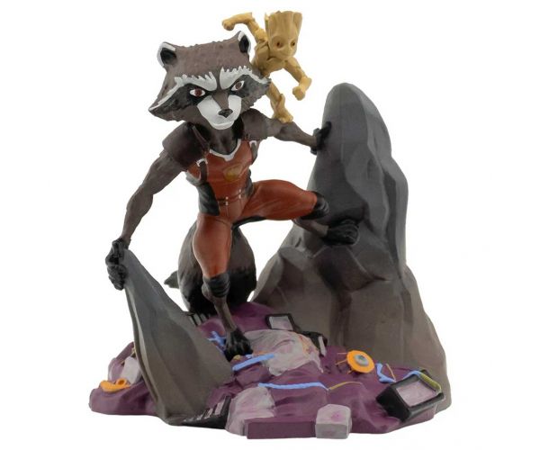 Marvel Mordály és Groot 8cm-es jatékfigura talapzattal - Bullyland