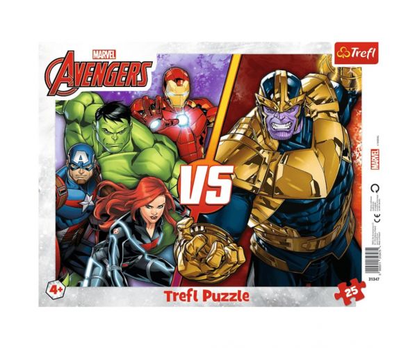 Marvel Bosszúállók 24db-os keretes puzzle - Trefl