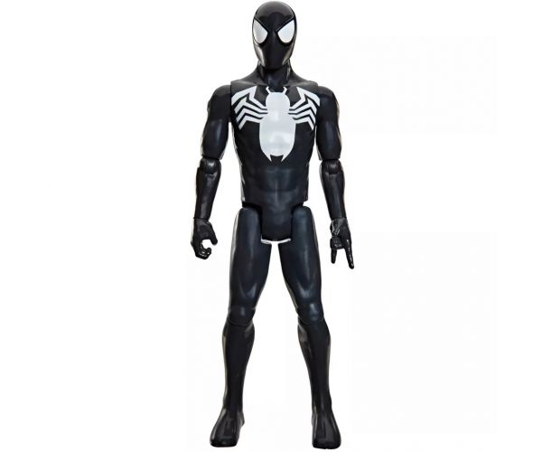 Marvel Bosszúállók: Titan Series Black Suit Spider-Man figura 30cm - Hasbro