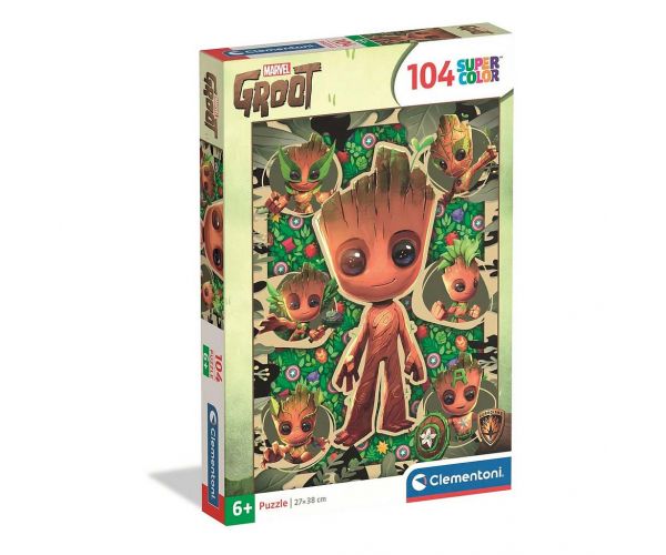 Marvel A galaxis őrzői Groot 104db-os supercolor puzzle - Clementoni