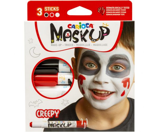 Maskup: Halloween arcfestő szett 3 színnel - Carioca