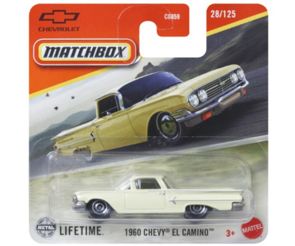 Matchbox: 1960 Chevy El Camino bézs kisautó 1/64 – Mattel