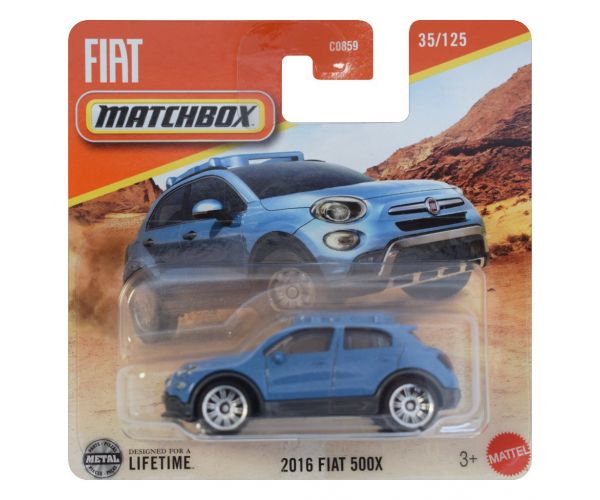 Matchbox: 2016 Fiat 500X kisautó 1/64 - Mattel
