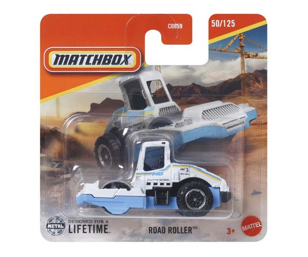 Matchbox: Road Roller kisautó 1/64 - Mattel
