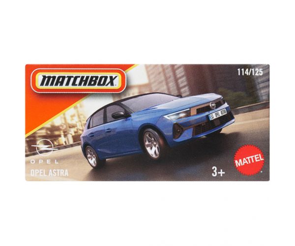 Matchbox: Papírdobozos Opel Astra kisautó 1/64 - Mattel