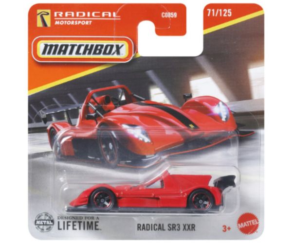 Matchbox: Radical SR3 XXR kisautó 1/64 – Mattel