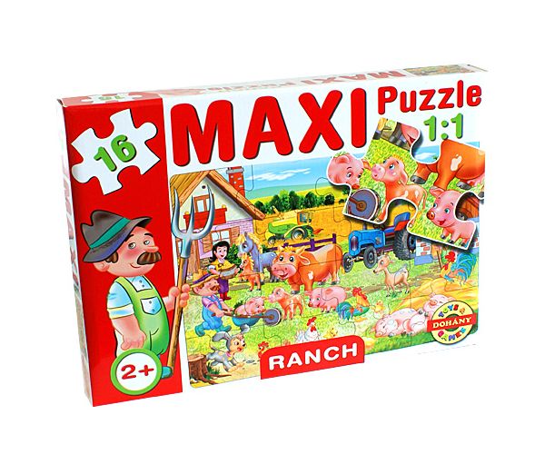 Maxi puzzle Háziállatokkal - D-Toys