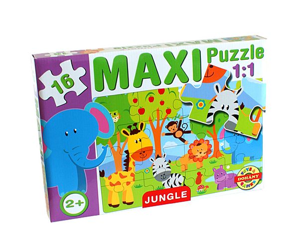 Maxi puzzle Dzsungel állatokkal - D-Toys