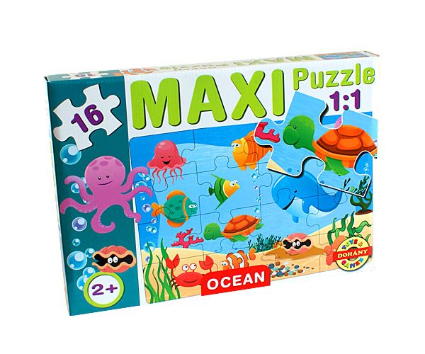 Maxi puzzle tengeri állatokkal - D-Toys