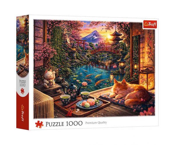 Macska a sakurakertben 1000db-os puzzle - Trefl