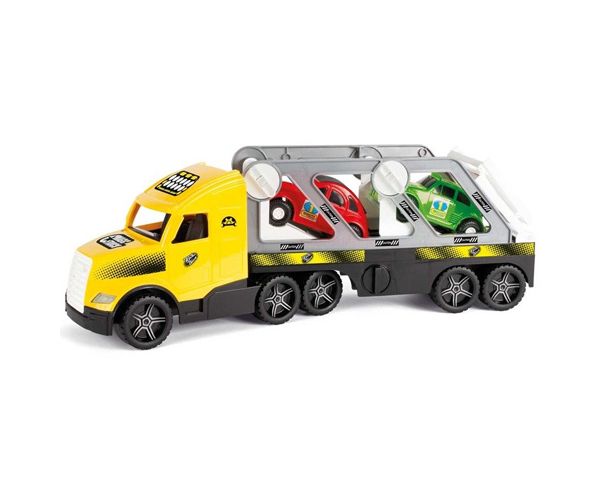 Magic Truck: Autószállító kamion fluoreszkáló lámpákkal 81cm - Wader