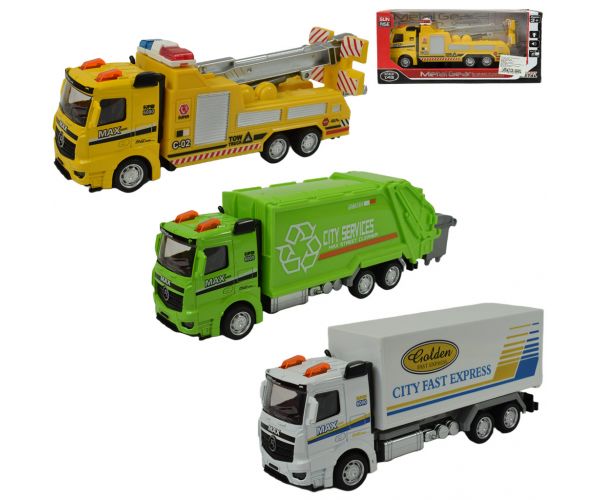Magic Truck: Lendkerekes teherautó fénnyel és hanggal többféle változatban 20cm