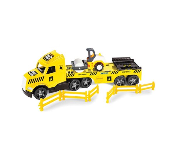 Magic Truck Technic: Kamion úthengerrel és fénnyel 80cm - Wader