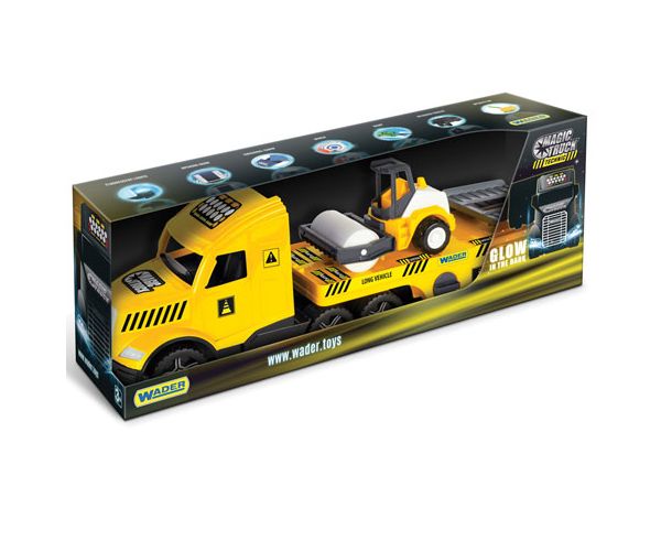 Magic Truck Technic: Kamion úthengerrel és fénnyel 80cm - Wader