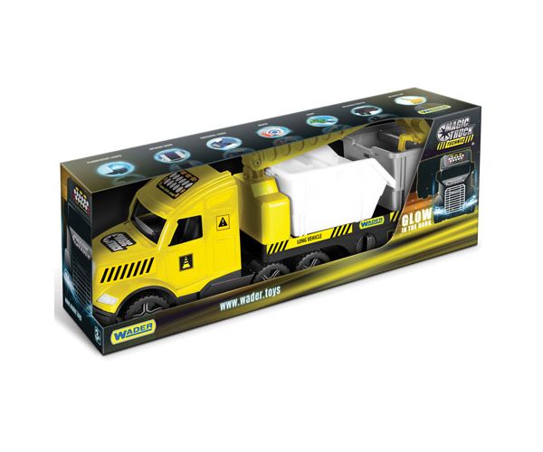 Magic Truck Technic: Kamion konténerrel és fénnyel 80cm - Wader