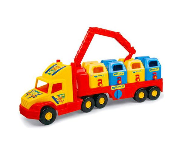 Magic Truck: Szelektív kukásautó 80cm - Wader