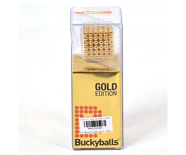 Arany színű mágneses golyók 5mm-es 216db-os