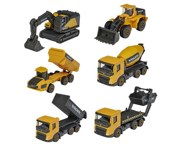 Majorette - Volvo Edition építőipari munkagépek többféle változatban - Simba Toys