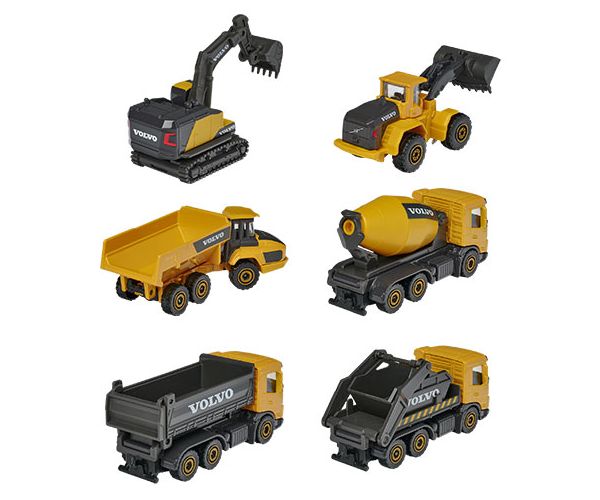 Majorette - Volvo Edition építőipari munkagépek többféle változatban - Simba Toys