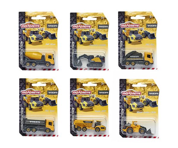 Majorette - Volvo Edition építőipari munkagépek többféle változatban - Simba Toys