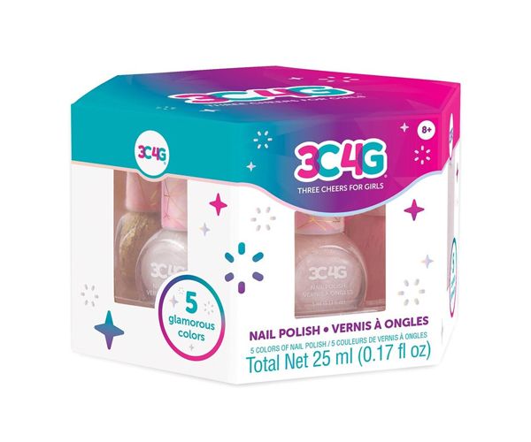 Make it Real: 3C4G pink arany 5db-os körömlakk szett