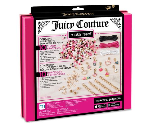Make It Real: Juicy Couture pink és csillogó ékszerkészítő szett