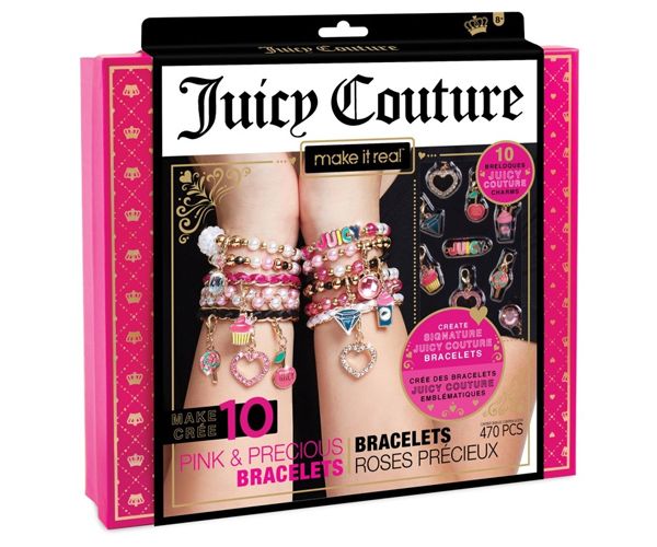 Make It Real: Juicy Couture pink és csillogó ékszerkészítő szett