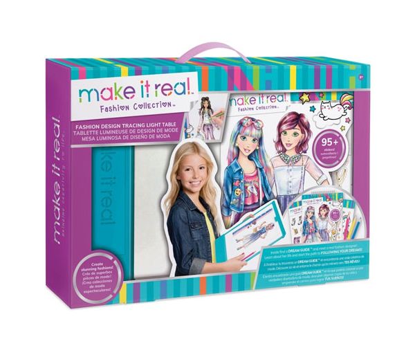 Make it Real: Divattervező mega szett világító táblával és kiegészítőkkel
