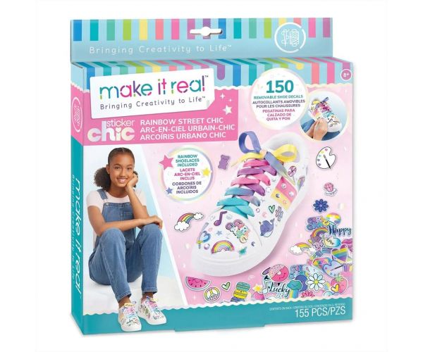 Make It Real: Sticker Chic Cipődíszítés - A szivárványos út divatja