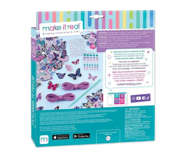 Make It Real: Sticker Chic Cipődíszítés - Pillangók