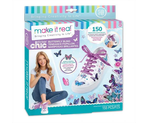 Make It Real: Sticker Chic Cipődíszítés - Pillangók