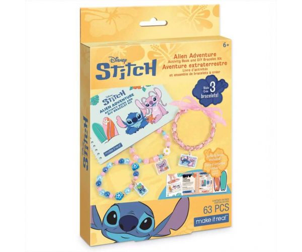 Make It Real: Stitch kalandos foglalkoztató és karkötőkészítő szett