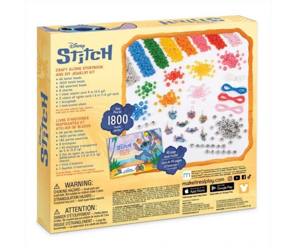 Make it Real: Stitch karkötőkészítő szett mesekönyvvel