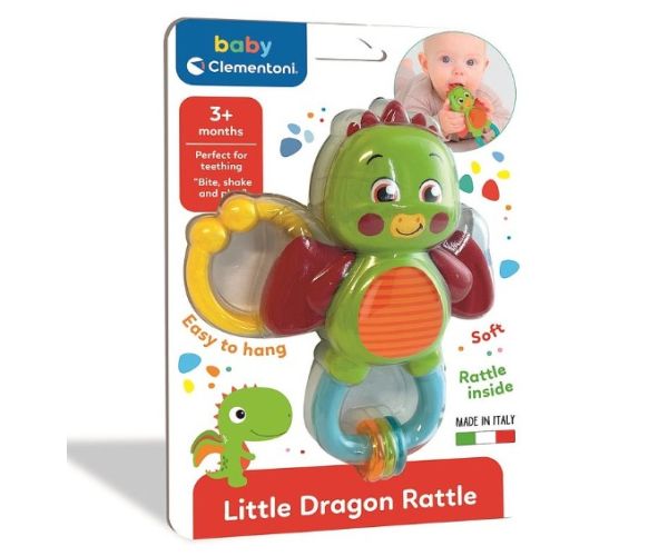 Kis sárkány színes bébi csörgő - Clementoni baby
