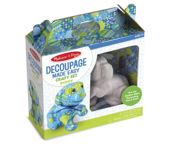 Kiskutya decoupage szett - Melissa & Doug