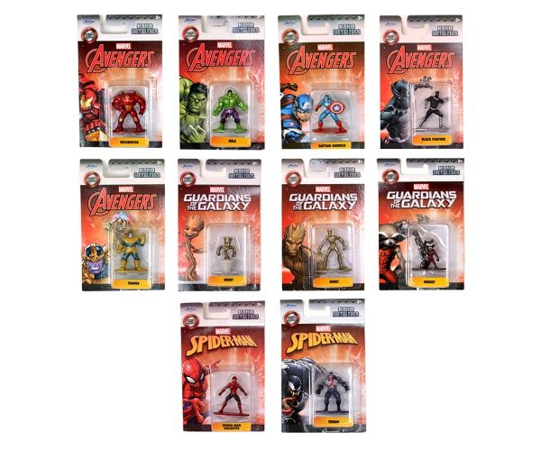 Marvel Bosszúállók Nanofigs fém figurák többféle változatban - Simba Toys