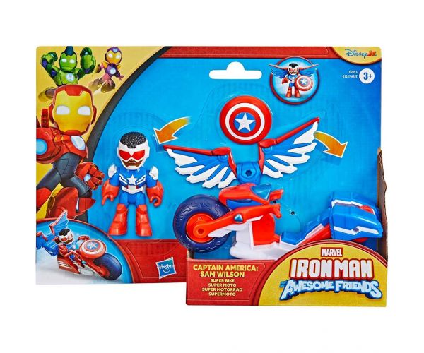 Marvel Vasember és csodálatos barátai - Amerika kapitánya és Super Bike járműve - Hasbro